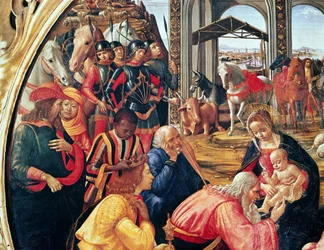 Anbetung der Könige, Detail, 1487